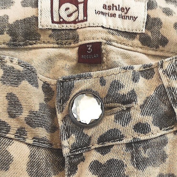 🆕🖤VERY CUTE LEOPARD PRINT LEI JEGGINGS NWOT🖤🖤 - Picture 4 of 9